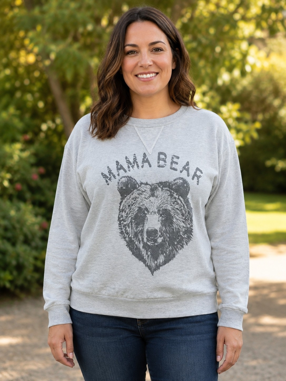 Mama Bear Crewneck Women's Size L